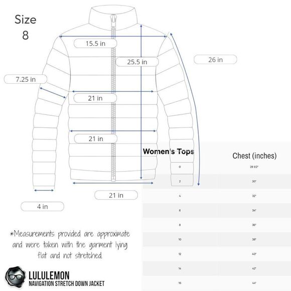 LULULEMON NAVIGATION STRETCH DOWN PUFFER JACKET IN SPICED BRONZE WOMEN’S SIZE 8 - Picture 16 of 16